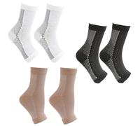 EIYVPRA 3 Pares Calcetines de Compresión Ortopédicos, Calcetines Compresivos para Mujer y Hombre,Calcetines para Fascitis Plantar y Neuropáticos,calcetines de compresión mujer,calcetines de compresion
