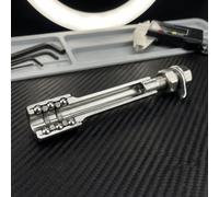 Eje Bici Montaña 140mm para suave Bajo Fricción Eje Bici Montaña | Material para acero, ligero, eje para delantero, reduce fricción, montaje sencillo(E)