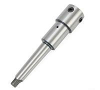 Eje cortador anular para cono MT2, compatible con vástago Weldon de 3/4 pulgadas para herramientas de anillo (T1E), construcción de acero, 50 mm x 19,05 mm, plateado