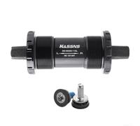 Eje Cuadrado Bici MTB 73mm 5 Pasos Rodamiento Sellado | Rodamiento sellado 5 pasos, ajuste 68mm, para suave, sonido silencioso, montaje rápido(118mm)