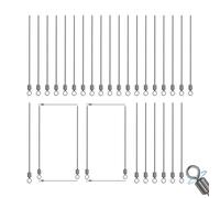 Eje De Alambre De Cebo Spinner - 100 Piezas Fijo De Luces De, Hilanderos De De Acero Inoxidable, Equipo De Pescado para Bajo Pike Trout Salmon | Muelle De Agua Salada De Agua Dulce River