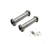 Eje de aluminio CNC de repuesto para DAIWA para DRT para MK1 CQ200 carrete de cebo mejorado ligero eje de píldora 50.5x15.7mm para agua dulce salada (2 piezas gris)