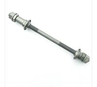 Eje de bicicleta plateado de 185 mm, eje trasero de múltiples velocidades, bujes de 3/8 pulgadas, accesorios de ruedas de ciclismo