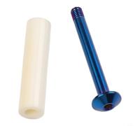 Eje de cubo de bicicleta para Brompton, 99% alúmina y aleación TC4, tensor de cadena ligero, actualización de rueda guía, morado (ZG41-10 mm)