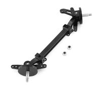 Eje de dirección asistida de Metal a Escala 1:14 for camión volquete RC Tamiya Scania 770S 56368 Volvo ACTROS Benz Man LESU, Modelo de Coche DIY(Black Steering axle)