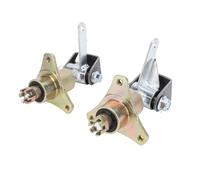 Eje de dirección delantero Go Kart, buje de rueda delantera de 3 pernos de aleación de acero de alta durabilidad para neumáticos de 6 pulgadas, piezas de repuesto para ATV, quad y