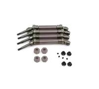 Eje de eje de transmisión CVD delantero y trasero de metal #6851X #6852X con adaptador hexagonal de rueda, piezas de actualización RC para coche TRAXXAS Slash 4x4 RC (titanio)