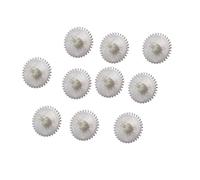 eje de engranajes 10 Uds 28102A engranaje de plástico 0,5 M 10T 28T rueda dentada de doble capa 0,5 módulo 10 dientes 28 dientes engranaje bicapa 2mm ajuste apretado piñón del motor
