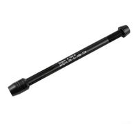 Eje de Entrenador Bici Aluminio 166-178mm Eje de Entrenador | Aleación 7075 ultra , ideal ciclismo intenso, acabado negro mate, rodillos estándar