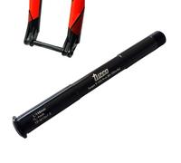 Eje de horquilla delantera de aleación de aluminio, eje pasante de 100 mm x 15 mm para RockShox Reba/Pike/Revelation, pieza de repuesto negra para bicicleta