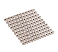 Eje de Motor RC de 52,7mm, 10 Uds., 4mm, Varilla Redonda de Acero Inoxidable, Eje de Motor sin Escobillas para Coche RC, Barco, Modelo de Avión