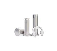 Eje de pasador ranurado de cabeza plana de acero inoxidable 304 / Pasador cilíndrico de posicionamiento M3 M4 M5 M6 M8 M10(10set M10x90)