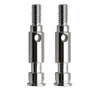 Eje de salida de rueda delantera de acero RC piezas mejoradas para ARRMA 1/10 2WD Gorgon RC Car (plata)