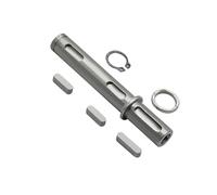 Eje de salida doble simple de 25 mm compatible con caja de engranajes reductora de engranajes helicoidales NMRV RV 050 for torno de fresadora y grabador CNC(Single Shaft)