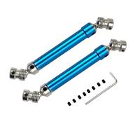 Eje de transmisión de Metal 2pcs Junta Universal 112-152 mm Eje de transmisión Compatible con ax10 tf2 1/10 RC Modelos de automóviles universales reemplazo de posvignet de Ajuste Universal(Blue)