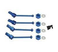 Eje de transmisión delantero y trasero, eje de transmisión de aleación de aluminio CVD para coche Traxxas Latrax Teton 1/18 RC (Azul)