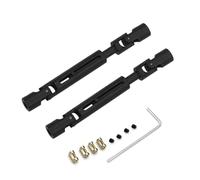 Eje de transmisión para MN para MN78 para MN82 LC79 1/12 Eje Transmisión CVD Metálico con 3 Mm A 4 Mm Casquillo Eje Mejora Coche RC Accesorios Reparación(Black,2pcs)