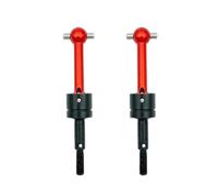 Eje de transmisión para Tamiya para TT-01 para TT-02 TA04 53792 1/10 Metal Eje Transmisión CVD para Universal Piezas Repuesto Actualización Coche RC(Red,2pcs)