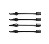 Eje de transmisión para Traxxas E para REVO 2.0 86086-4 4 Piezas Metal Delantero Trasero CVD Cardan Joint Cup Drive Shaft RC Car Accesorios Repuesto(Black)