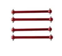 Eje de transmisión Para WLtoys A949 A959 A969 K929 1/18 4 Piezas Eje Transmisión Delantero Trasero DogBone 51,5 Mm Largo Modelo RC Accesorios Juguetes(Red)