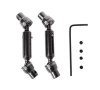 Eje de transmisión RC Compatible con Henglong para WPL B36 B16 C14 C24 B24 RC Modificación Y Mejora De Coche Accesorios Eje De Transmisión Delantero Y Trasero De Metal(Black)