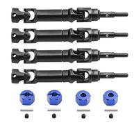 Eje de transmisión RC Compatible con TRAXXAS para Mini para Maxx RC Car Upgrade Truck Parts Accessories 4 Piezas De Eje De Transmisión CVD Delantero Y Trasero De Acero(Blue)