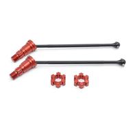 Eje de transmisión RC Compatible con Traxxas para X-Maxx 6S 8S 1/5 RC Car Monster Truck Mejoras Piezas 4 Piezas Eje De Transmisión Delantero Y Trasero De Metal CVD(Red)
