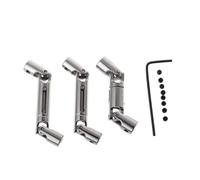 Eje de transmisión RC Compatible con WPL B-36 B-16 6WD 1/16 RC Modificación De Mejora De Coche Accesorios De Repuesto Piezas 3 Piezas Eje De Transmisión Metálico