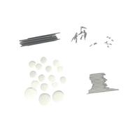 Eje De Tubo Negro Para Clarinete Tornillo De Varilla Eje De Roscado Almohadilla De Cuero Para Lengüeta Aguja Para Lengüeta Un Juego De Accesorios Para Clarinete Reparación