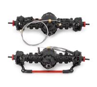 Eje Delantero Trasero RC para Tamiya 1/14 RC Remolque Tractor Camión Pieza CNC Metal Eje Delantero Trasero Diferencial Engranaje Incorporado