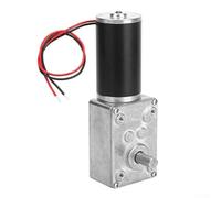 Eje doble para motor de engranaje helicoidal 24 V CC alto par 68 kg cm autobloqueo toda la construcción de metal para robótica y sistemas automatizados Plata 115 x 31 x 61 mm (24 V 27 rpm)