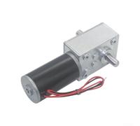 Eje doble para motor de engranaje helicoidal 24 V CC alto par 68 kg cm autobloqueo toda la construcción de metal para robótica y sistemas automatizados Plata 115 x 31 x 61 mm (12 V 260 rpm)