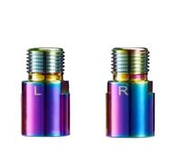 Eje extensor de pedal de bicicleta de 20 mm con piezas de rodamiento, hecho de acero cromado resistente a la corrosión para una mejor postura de ciclismo y un rendimiento duradero (colorido)