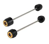 Eje Horquilla Deslizador Compatible Con Suzuki Para DRZ400 ES 2000-2021 Motocicletas Eje Rueda Delantera Trasera Horquilla Protección Anticaída Deslizadores Cubo Accesorios(Gold)