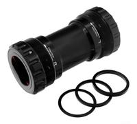 Eje inferior roscado T47 de 68 mm, soporte inferior de aleación de aluminio con rodamientos sellados impermeables, compatible con eje de manivela de 24 mm y 29 mm, componente de ciclismo ligero (68/73