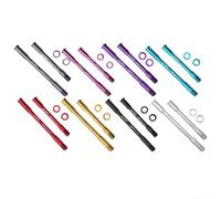 Eje Pasante Desmontable Aleación 12mm para Bici Retro | Aleación duradera, desmontable, compatible 12mm, ideal retro, mejora estabilidad(silver)