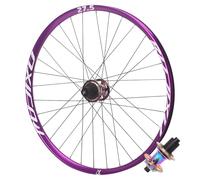 Eje Pasante Rueda Delantera Y Trasera 26/27,5/29 Pulgadas HG Juego De Ruedas Bicicleta De Montaña Ruedas Freno De Disco Doble Pared Llanta 32H 7-12 Velocidades DH(Rear 148*12mm,COLORFUL_27.5")