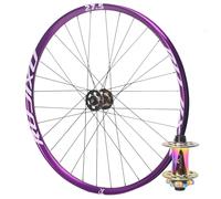 Eje Pasante Rueda Delantera Y Trasera 26/27,5/29 Pulgadas HG Juego De Ruedas Bicicleta De Montaña Ruedas Freno De Disco Doble Pared Llanta 32H 7-12 Velocidades DH(Front 110*20mm,COLORFUL_29")