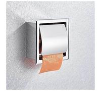 Eje portarrollos papel higiénico Cromo de acero inoxidable oculto instalar soporte de papel higiénico dentro de la pared montada en la pared Rollo de papel de papel. Portarrollos papel higiénico autoa