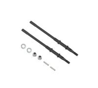 Eje Transmisión Ejes AR44 Universales Alta Resistencia Junta Delantera Trasera CVD Dogbone para RC 1/10 para Axial SCX10-II 90046 90047 para Jeep para Wrangler Árboles Transmisión(Black Rear)