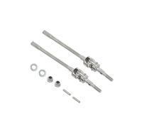 Eje Transmisión Ejes AR44 Universales Alta Resistencia Junta Delantera Trasera CVD Dogbone para RC 1/10 para Axial SCX10-II 90046 90047 para Jeep para Wrangler Árboles Transmisión(Silver Front)