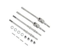 Eje Transmisión Ejes AR44 Universales Alta Resistencia Junta Delantera Trasera CVD Dogbone para RC 1/10 para Axial SCX10-II 90046 90047 para Jeep para Wrangler Árboles Transmisión(Silver 1 Set)