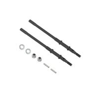 Eje Transmisión para RC 1/10 para Axial SCX10-II 90046 90047 para Jeep para Wrangler CVD Eje Transmisión Dogbone Heavy Duty Universal AR44 Eje Delantero Trasero Árboles Transmisión(Black Rear)