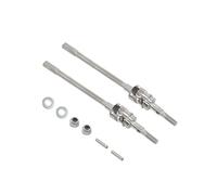Eje Transmisión para RC 1/10 para Axial SCX10-II 90046 90047 para Jeep para Wrangler CVD Eje Transmisión Dogbone Heavy Duty Universal AR44 Eje Delantero Trasero Árboles Transmisión(Silver Front)