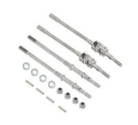 Eje Transmisión para RC 1/10 para Axial SCX10-II 90046 90047 para Jeep para Wrangler CVD Eje Transmisión Dogbone Heavy Duty Universal AR44 Eje Delantero Trasero Árboles Transmisión(Silver 1 Set)
