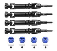 Eje transmisión RC Compatible con TRAXXAS para Mini para Maxx RC Car Truck Upgrade Parts Accessories 4 Piezas De Eje De Transmisión CVD Delantero Y Trasero De Acero(Blue)