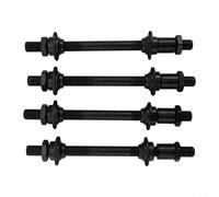 Eje trasero de acero para bicicletas de 145 mm de longitud con rosca de 9 5 mm de diámetro, compatible con ruedas de tambor sueltas (145 mm trasero x 4)