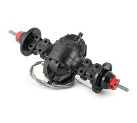 Eje Trasero de Coche RC para Tamiya 1/14 RC Remolque Tractor Camión Piezas De Actualización CNC Aleación Aluminio Eje Diferencial Delantero Trasero Engranaje Incorporado(Rear)