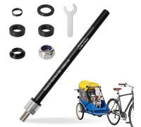 Eje tubular para bicicleta, M12 P1.0 P1.5, 160-172 mm, eje pasante, adaptador de eje de bicicleta, longitud de vástago ajustable para Thule, Qeridoo, adaptador de eje pasante Croozer M12, acoplamiento