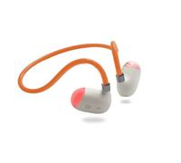 EJEAS Auriculares Deportivos X3 de conducción aérea, inalámbricos Bluetooth 5.3 de oído Abierto, con luz Nocturna, Ideales para Correr de Noche, Ciclismo y Deportes (Naranja)